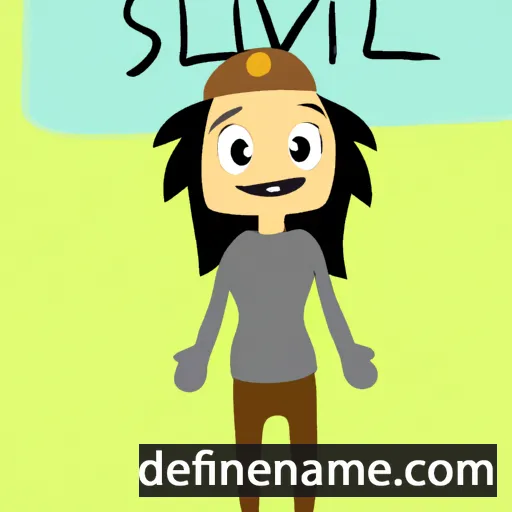 cartoon of the name Silví