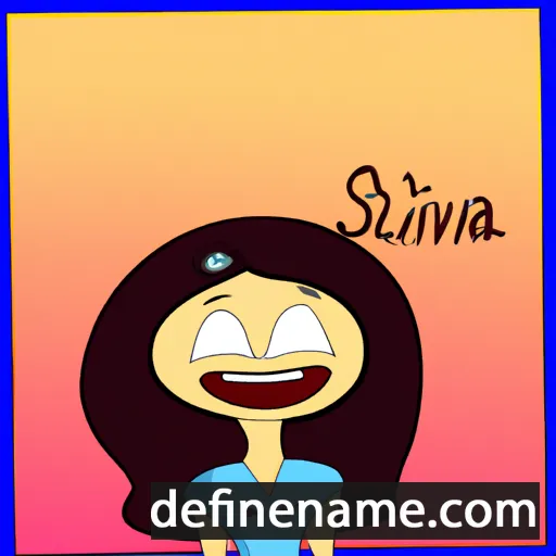 cartoon of the name Silviana