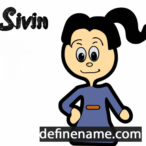 cartoon of the name Silvijn