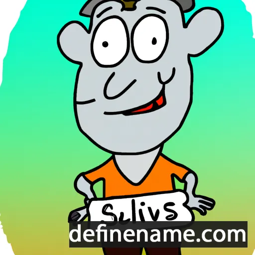 cartoon of the name Silvijus