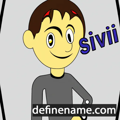 cartoon of the name Silvin