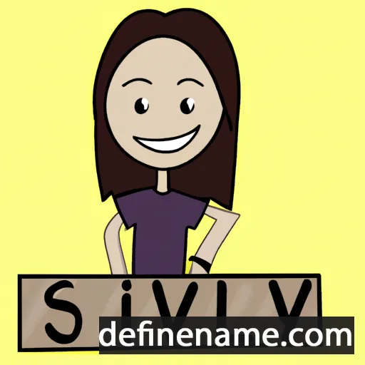 cartoon of the name Silvy