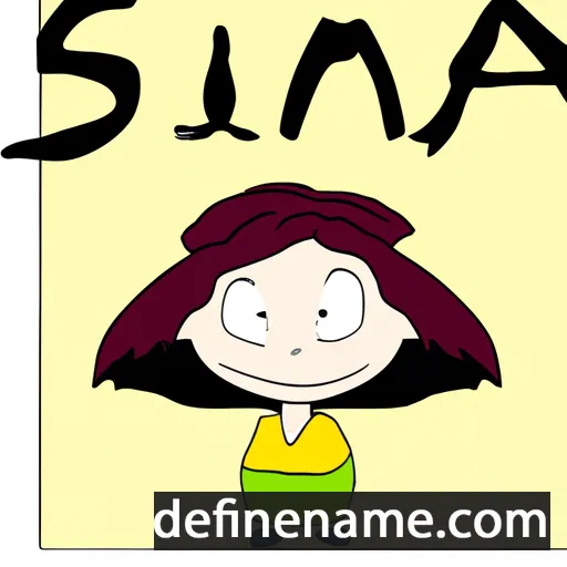 cartoon of the name Simea