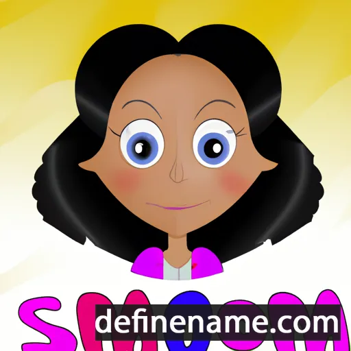 cartoon of the name Simeona