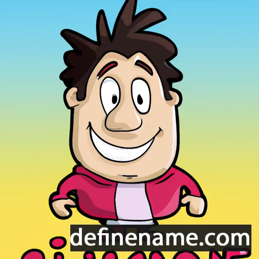 cartoon of the name Simeone