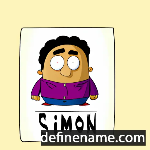 cartoon of the name Simeoni