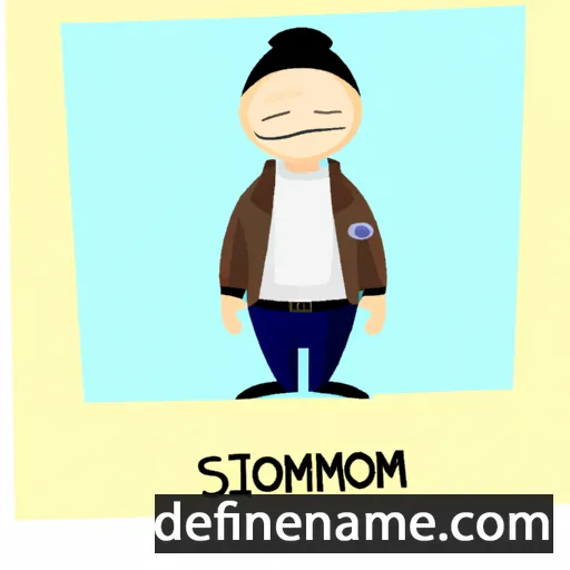 cartoon of the name Simforian