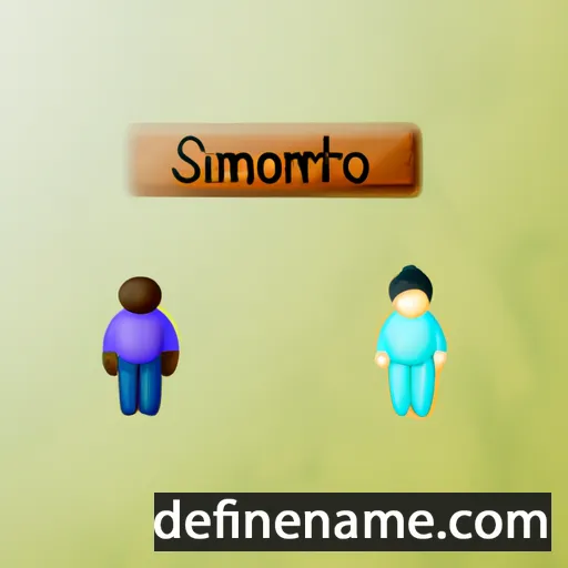 cartoon of the name Simforosa