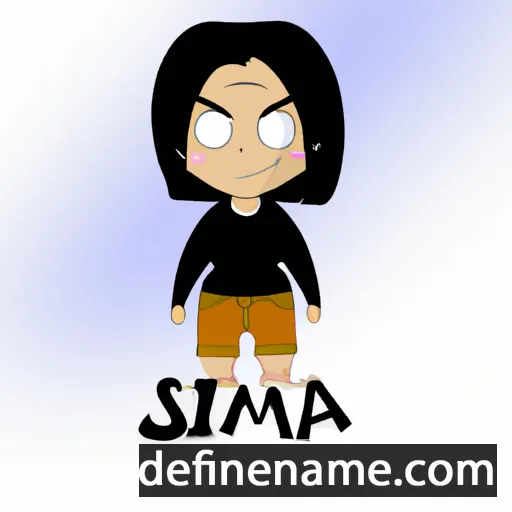 Simmá cartoon