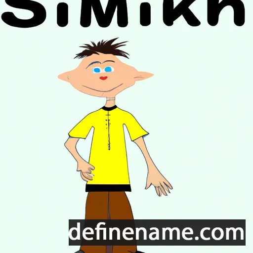 cartoon of the name Simmakh