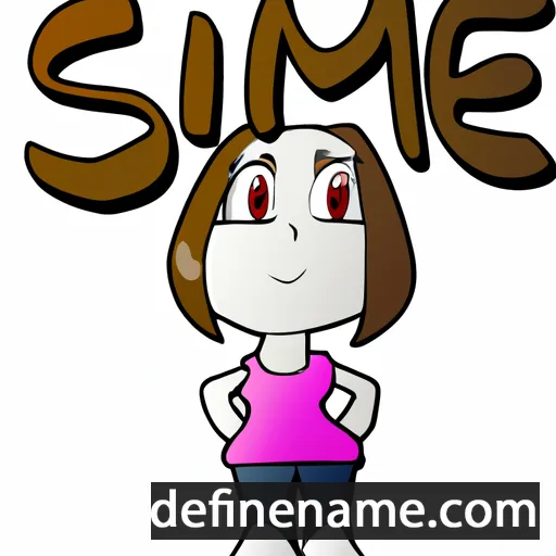 cartoon of the name Simme