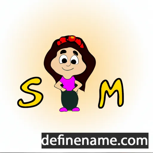 cartoon of the name Simmi