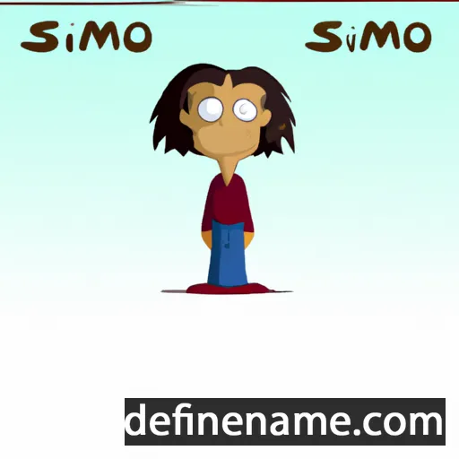 cartoon of the name Simmone