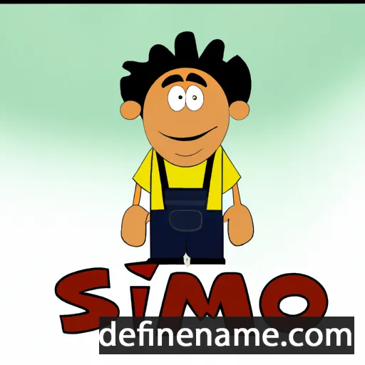 cartoon of the name Simó