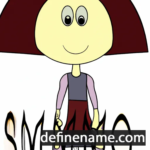 cartoon of the name Simonia