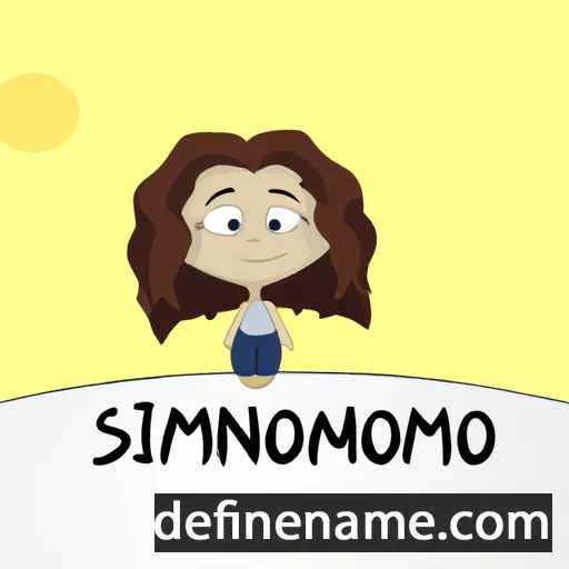 cartoon of the name Simonida