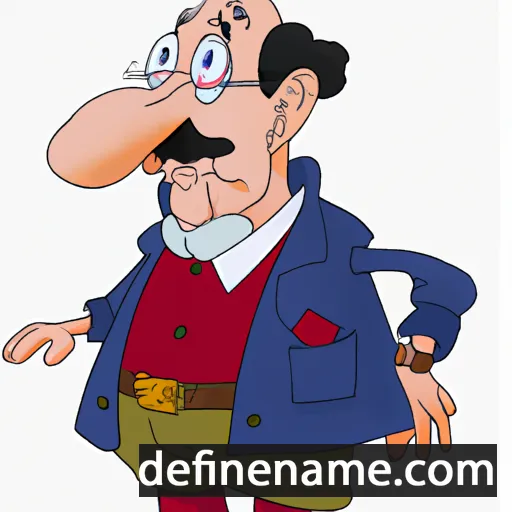 cartoon of the name Simonis