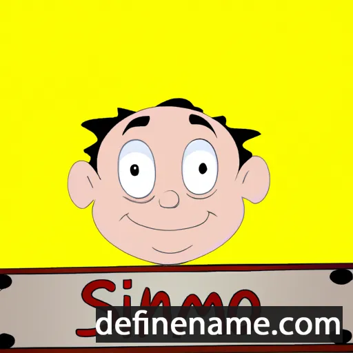 cartoon of the name Simono