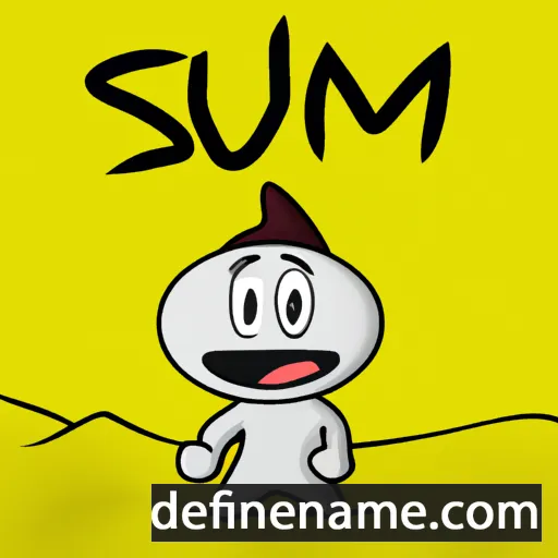 cartoon of the name Símun