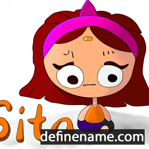 cartoon of the name Síta