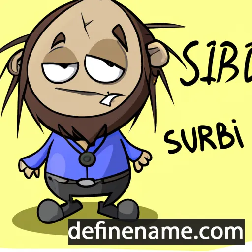 cartoon of the name Sìrbiu