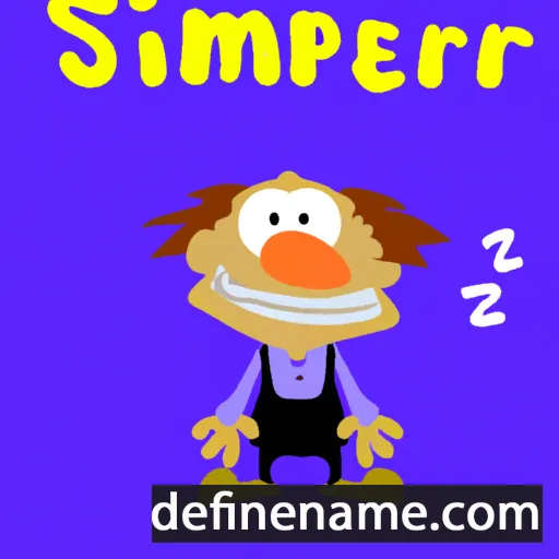 cartoon of the name Simpert