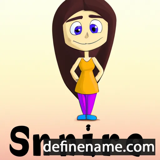 cartoon of the name Simreet