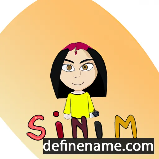 cartoon of the name Simrin