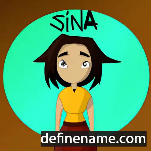 cartoon of the name Sina