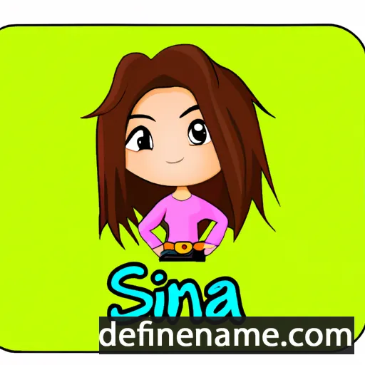 cartoon of the name Sina