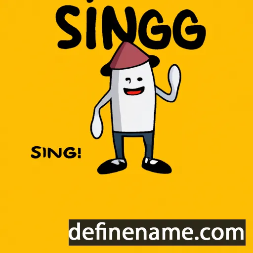 cartoon of the name Sinang