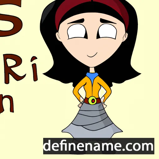 cartoon of the name Sinara