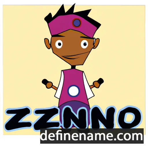 cartoon of the name Sinazo