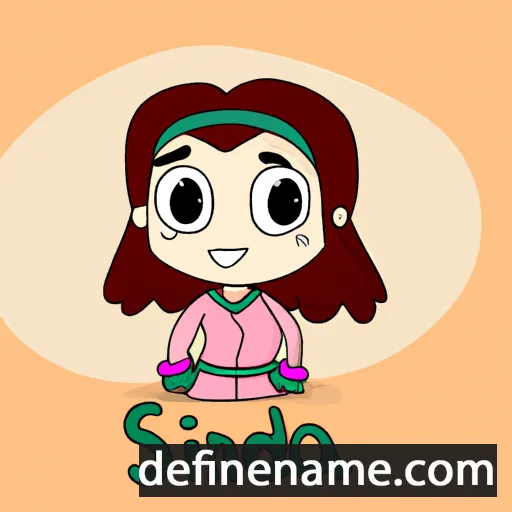 cartoon of the name Sinda