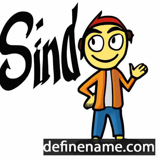 cartoon of the name Sindo