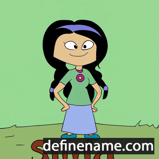 cartoon of the name Sindra