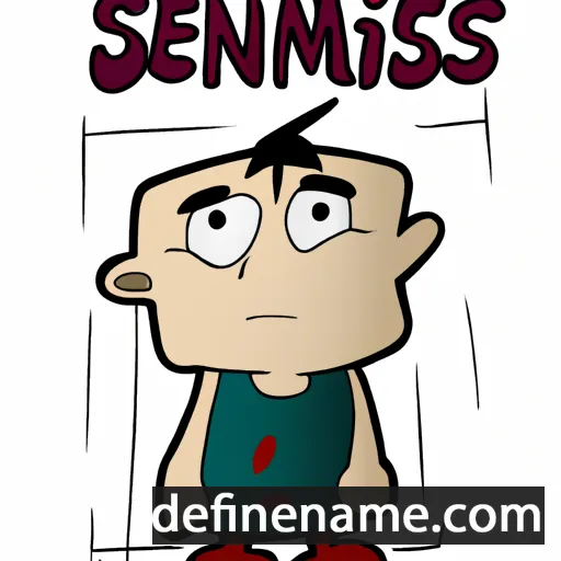 cartoon of the name Sinemis