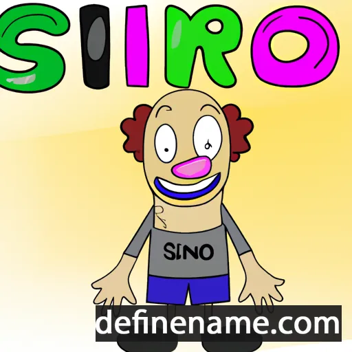 cartoon of the name Sinforo