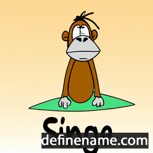 Singe cartoon