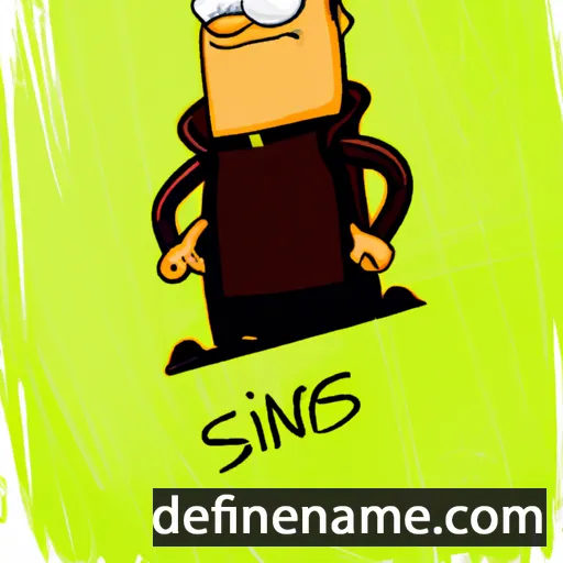 cartoon of the name Sinis