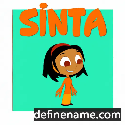 cartoon of the name Sinita