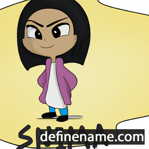 cartoon of the name Sinma