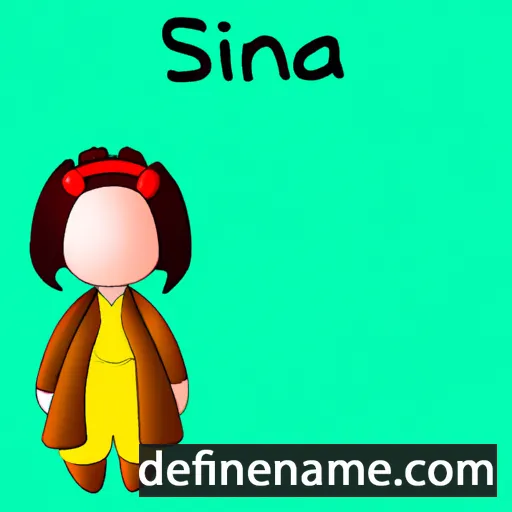 cartoon of the name Sinnia