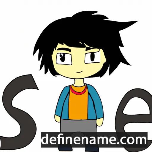 cartoon of the name Sinoe