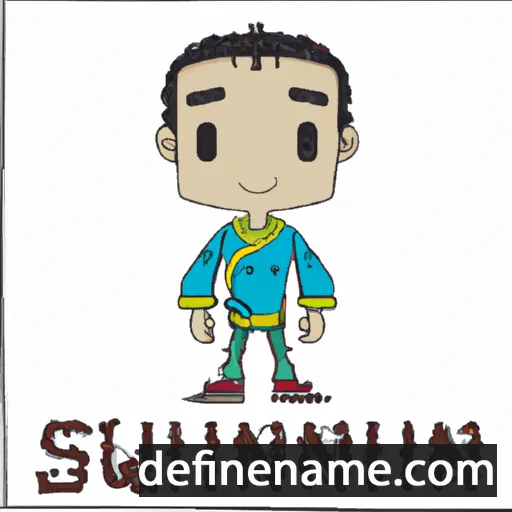 cartoon of the name Sinquan