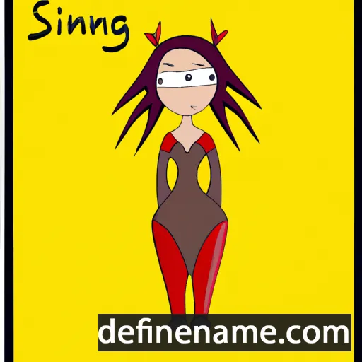 cartoon of the name Sinserin