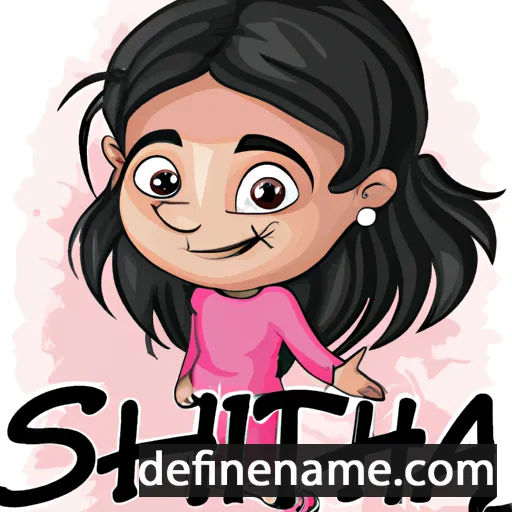 cartoon of the name Sintha