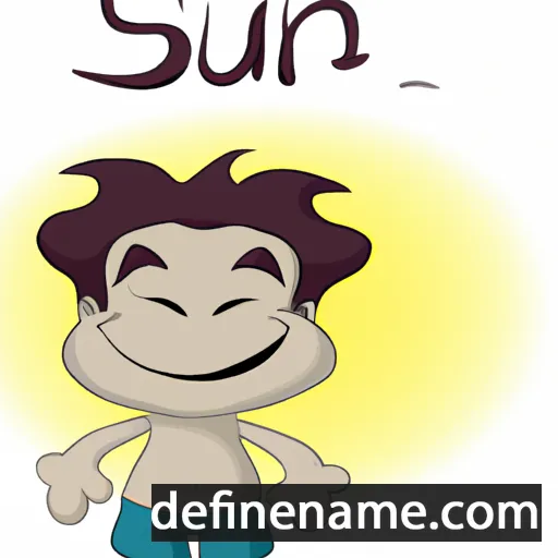 cartoon of the name Sinu