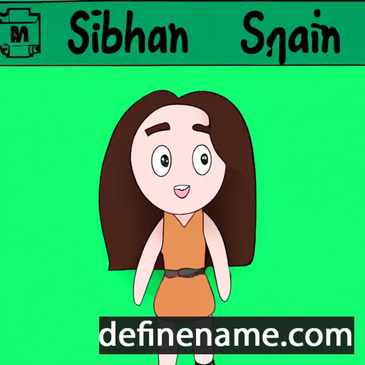 cartoon of the name Siobhánín