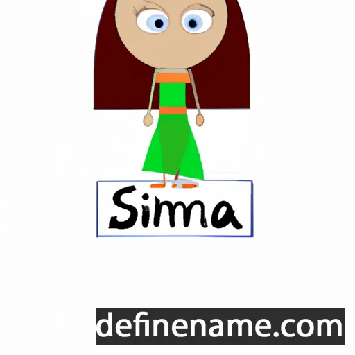 cartoon of the name Siomira